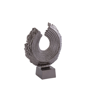 Statue - runde Form, gegossenes Aluminium, bronzefarbene Oberfläche, S – Apolline | PTMD