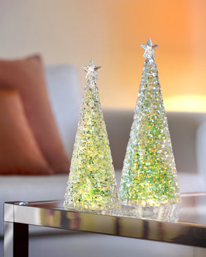 Dekoleuchte – Acryl, bewegter Glitzer, warmweißes Licht - Glamor | Sompex