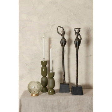 Statue – Frauen Design, Aluminium Material, Antik Messing, A – Ciwan | PTMD
