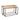 Beistelltisch – Mangoholz, Rechteckige Form, Stabiles Design, Kupfer – Zoah | PTMD