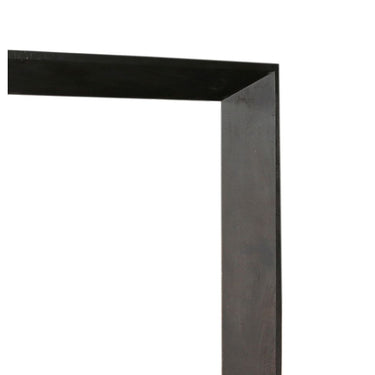 Wandspiegel – Akazienholz, Rechteckige Form, Massiver Rahmen, Schwarz, L – Kyro | PTMD