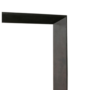 Wandspiegel – Akazienholz, Rechteckige Form, Massiver Rahmen, Schwarz, L – Kyro | PTMD