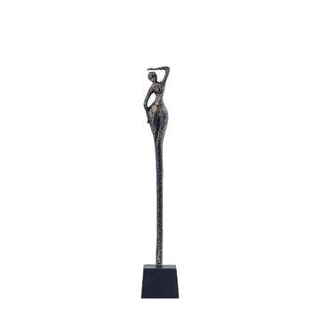 Statue – Frauen Design, Aluminium Material, Antik Messing, B – Ciwan | PTMD