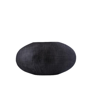Topf – Geripptes Design, Ovale Form, Aluminium Material, Grau, Niedrig, S– Jowad | PTMD