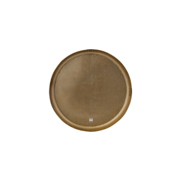 Wandpanel – Geripptes Design, Runde Form, Aluminium Material, Gold, S – Jowad | PTMD