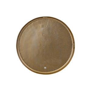 Wall Panel – Ribbed Surface, Aluminum Metal, Antique Gold Look, M – Jowad | PTMD