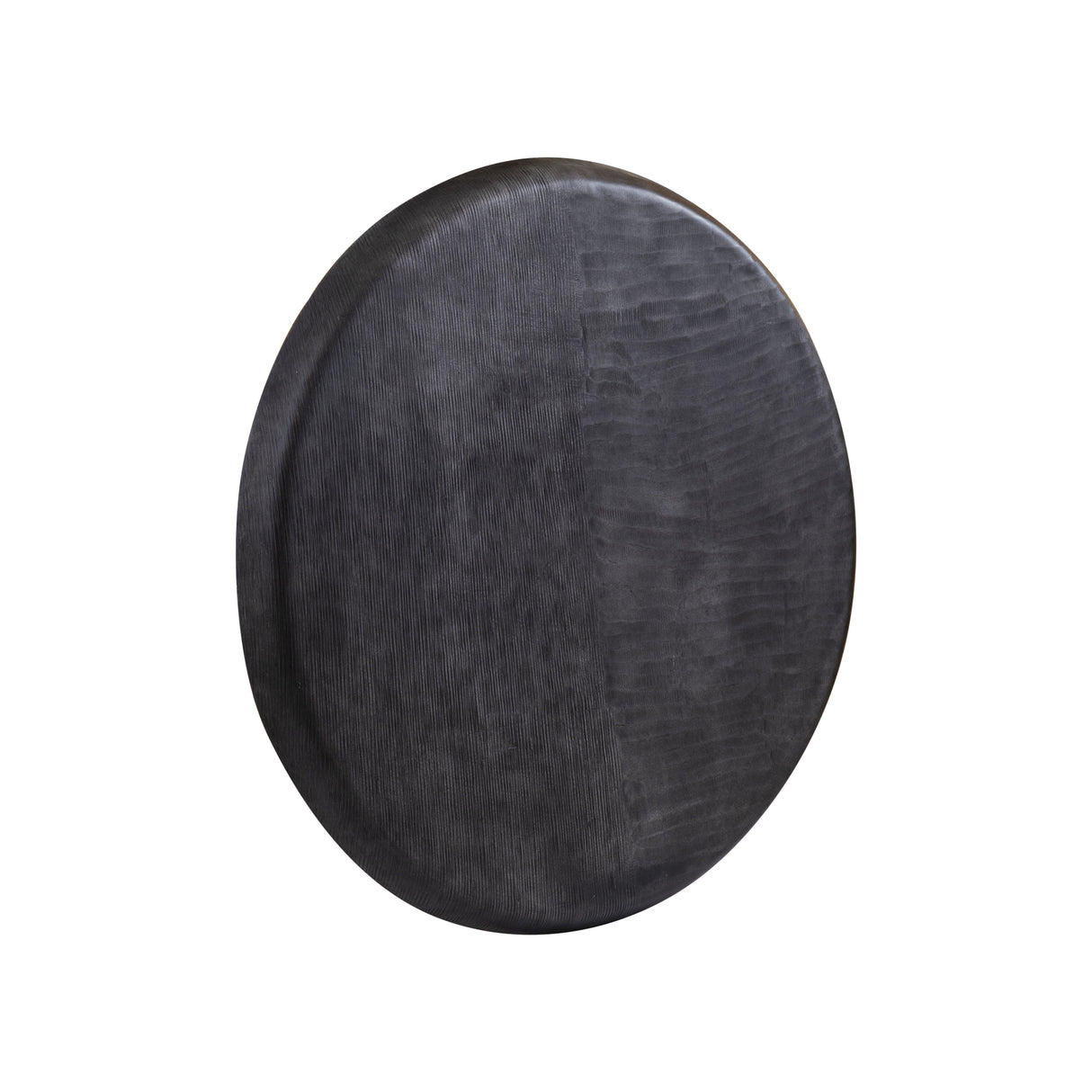 Wandpanel – Geripptes Design, Runde Form, Aluminium Material, Grau, M – Jowad | PTMD