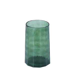 Windlicht – Glas Material, Grün Ton, Rillen Design, M – Pernella | PTMD