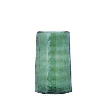Windlicht – Glas Material, Grün Ton, Rillen Design, M – Pernella | PTMD