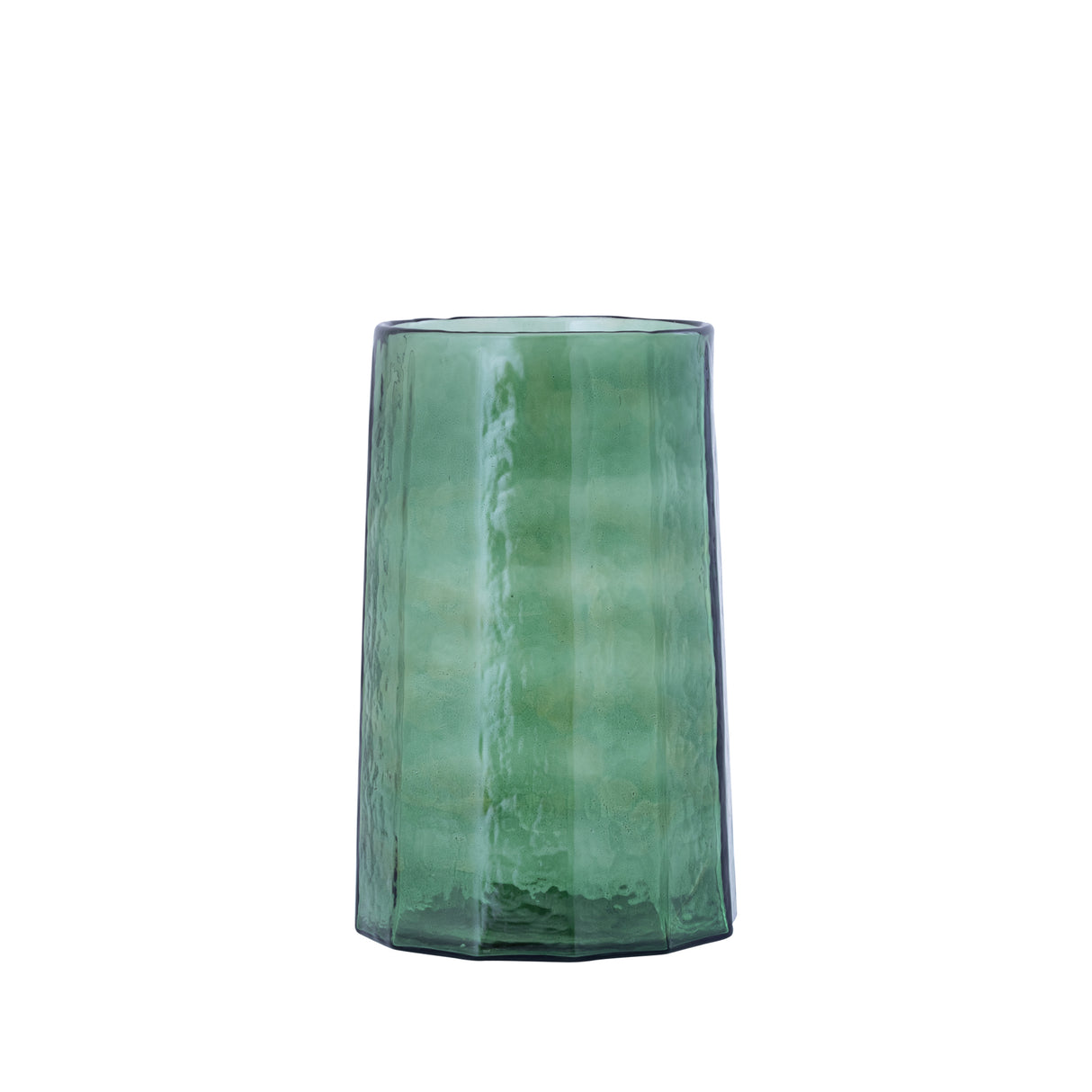 Windlicht – Glas Material, Grün Ton, Rillen Design, M – Pernella | PTMD