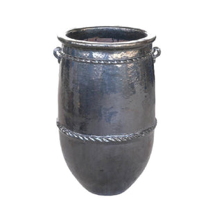 Pot – green surface, ceramic, round jug shape, tall shape – Tony | PTMD
