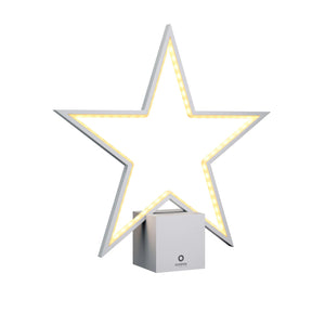 Tischleuchte aus Aluminium mit Akku-Betrieb stufenloser Dimmfunktion & zwei Lichtfarben - Lucy 2.0 | Sompex