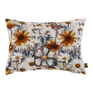 Kissen – Baumwolle, Florales Muster, Rechteckige Form, Natur – Helenor | PTMD