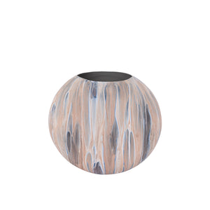 Topf – Eisen, Mattes Finish, Ovale Form, Braun, S – Meriko | PTMD