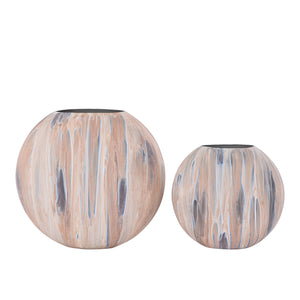 Topf – Eisen, Mattes Finish, Ovale Form, Braun, S – Meriko | PTMD