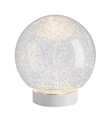 Dekoleuchte – Glitzer bewegt, LED warm, Acryl klar - Glamor Bauble | Sompex