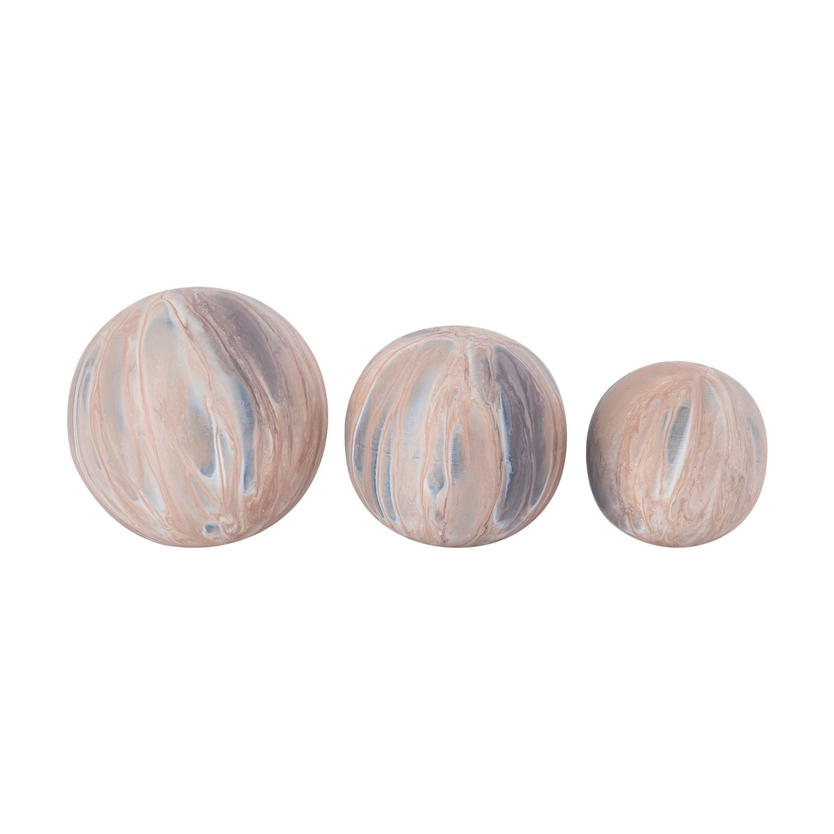 Sphere Statue – Spherical Design, Iron Metal, Matte Enamel Finish, L – Meriko | PTMD