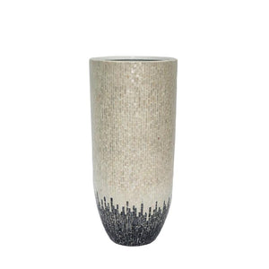 Pot – White Bamboo, Round Shape, Bowl Design, Ombre, L – Vojtech | PTMD