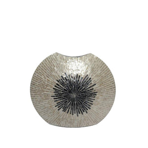 Pot - White Bamboo, Oval Shape, Bowl Design, Ombre, L - Vojtech | PTMD