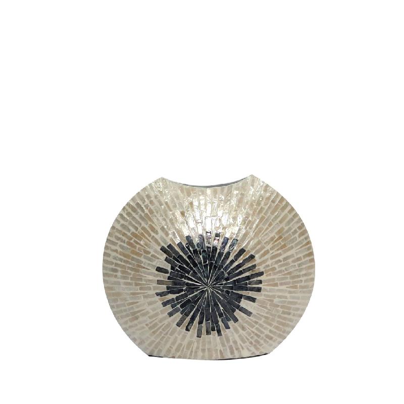 Pot - White Bamboo, Oval Shape, Bowl Design, Ombre, S - Vojtech | PTMD