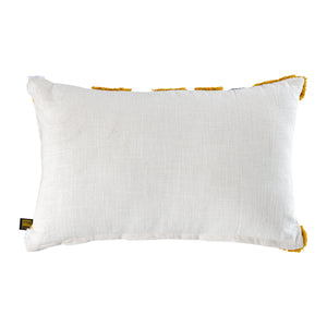Cushion – Soft Cotton Fabric, Floral Embroidery, Rectangular Shape – Bethanie | PTMD
