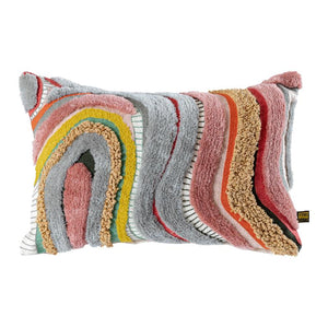 Cushion – Soft Cotton Fabric, Wave Embroidery, Rectangular Shape – Sephora | PTMD