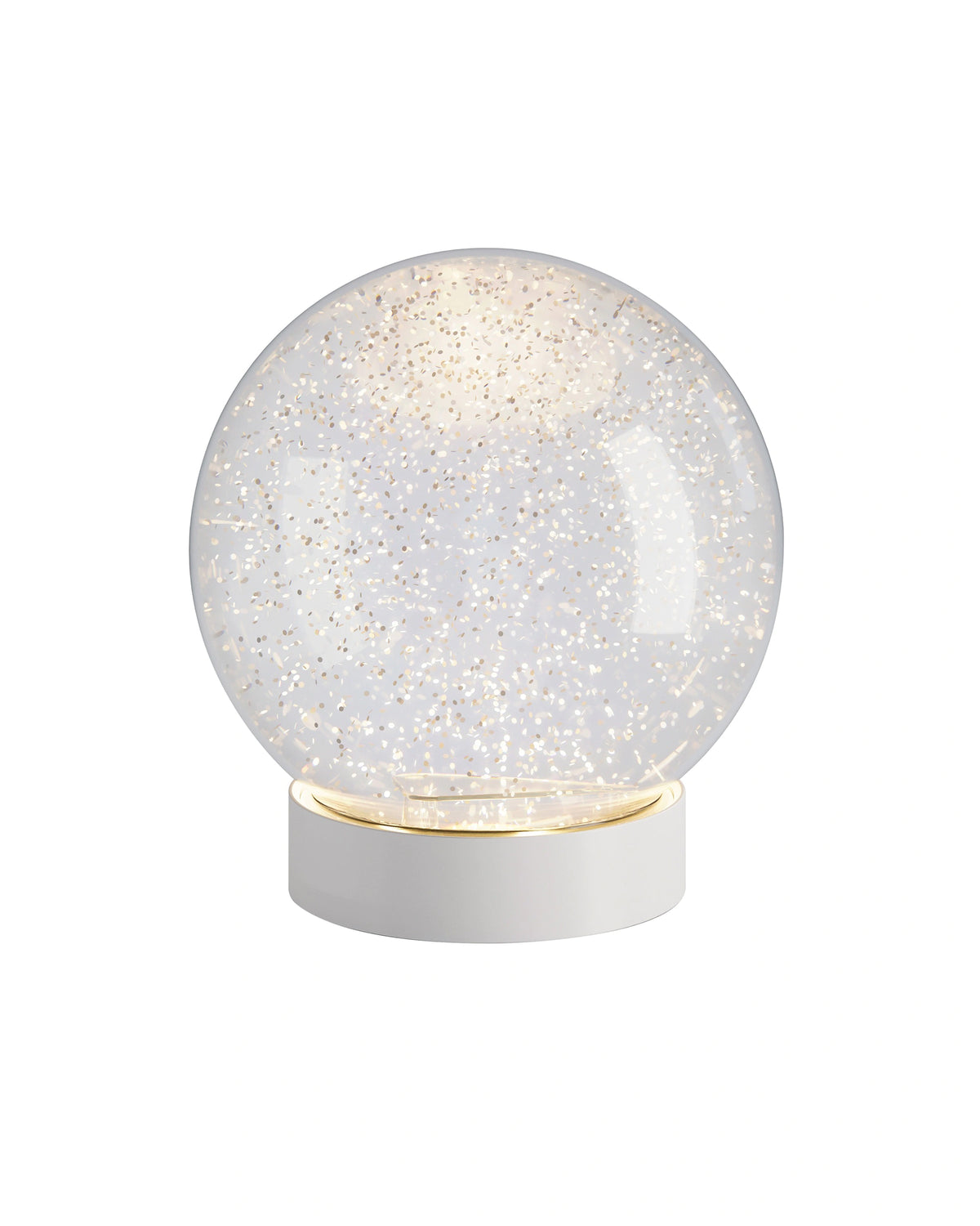 Dekoleuchte – Glitzer bewegt, LED warm, Acryl klar - Glamor Bauble | Sompex