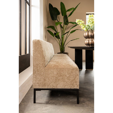 Sitzbank 3 - Sitzer ohne Armlehnen aus Stoff mit Polsterkomfort elegantem Design und handgefertigtem Finish – Xania | PTMD - Esszett Luxury | Stilvolles Wohnen mit Charakter