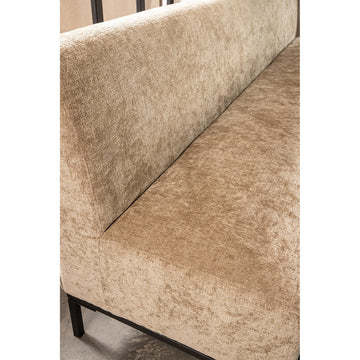 Sitzbank 3 - Sitzer ohne Armlehnen aus Stoff mit Polsterkomfort elegantem Design und handgefertigtem Finish – Xania | PTMD - Esszett Luxury | Stilvolles Wohnen mit Charakter