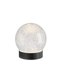 Dekoleuchte – Glitzer bewegt, LED warm, Acryl klar - Glamor Bauble | Sompex