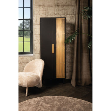 Schrank – Metallkonstruktion, Glasfenster Türen, Elegantes Design – Sayan | PTMD