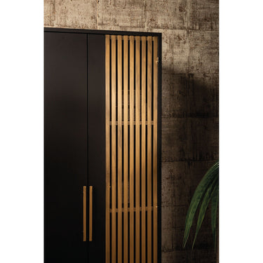 Schrank – Metallkonstruktion, Glasfenster Türen, Elegantes Design – Sayan | PTMD