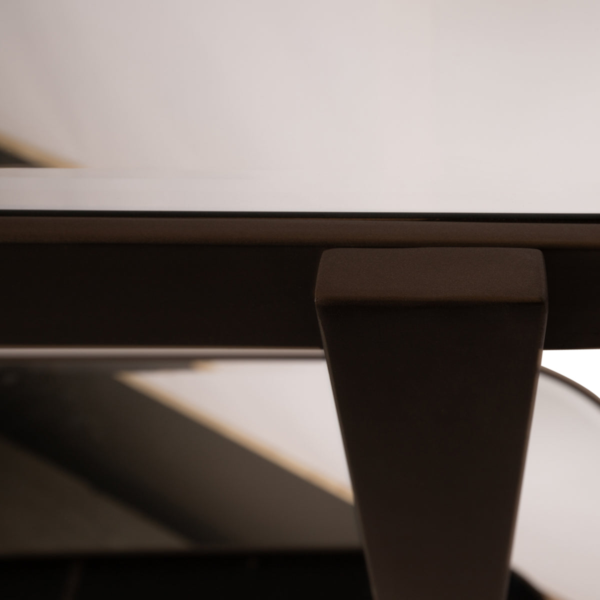 Console Table - Mirror Top, Metal Legs, MDF Construction - Yozan | PTMD