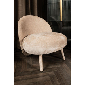 Sessel – Aphrodite Stoffbezug, Beige Oberfläche, Kompakte Formgebung – Eonas | PTMD