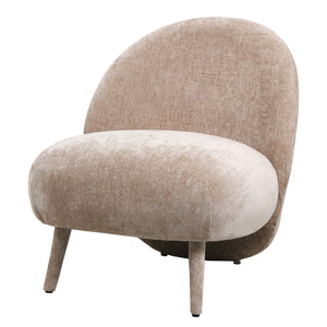 Sessel – Aphrodite Stoffbezug, Beige Oberfläche, Kompakte Formgebung – Eonas | PTMD