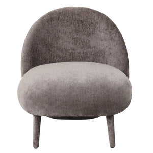 Armchair – Aphrodite Fabric Upholstery, Mocha Finish, Compact Design – Eonas | PTMD