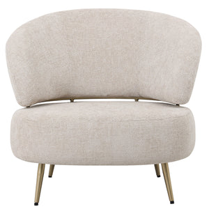 Armchair – Legacy Fabric Upholstery, Dove Finish, Upholstered Seat – Franklyn | PTMD