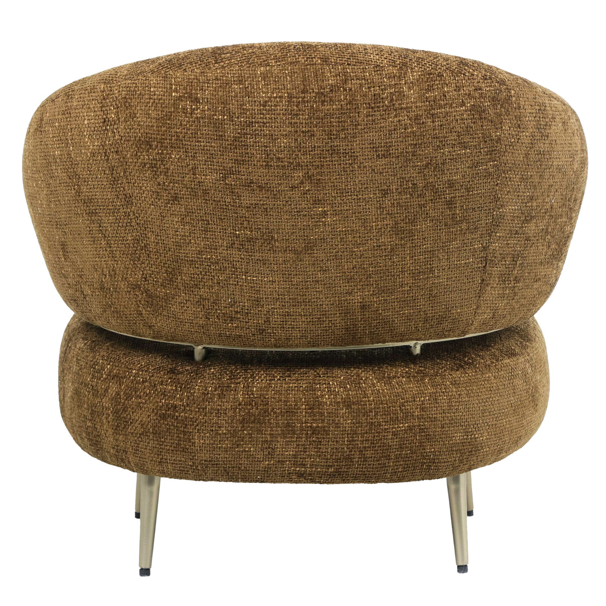 Armchair – Legacy Fabric Upholstery, Amber Finish, Upholstered Seat – Franklyn | PTMD