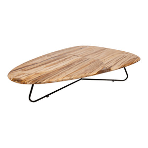 Couchtisch – Versteinertes Holz, Organische Form, Naturbelassene Oberfläche, L – Deeba | PTMD