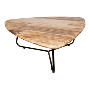 Coffee table – Petrified Wood, Organic Shape, Natural Surface, S – Deeba | PTMD