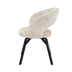 Esszimmerstuhl – Beige Farbton, Symphony Stoff, Modernes Design – Aranea | PTMD