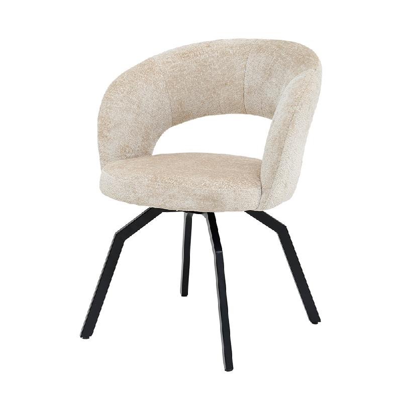 Esszimmerstuhl – Beige Farbton, Symphony Stoff, Modernes Design – Aranea | PTMD