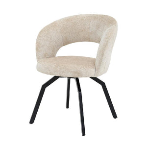 Esszimmerstuhl – Beige Farbton, Symphony Stoff, Modernes Design – Aranea | PTMD