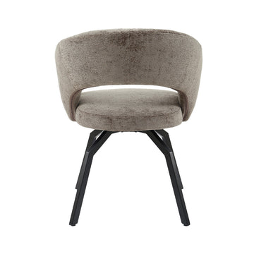 Dining Chair - Mocha Shade, Symphony Fabric, Modern Design - Aranea | PTMD