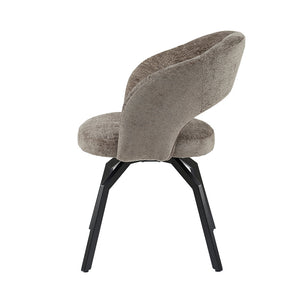 Esszimmerstuhl – Mokka Farbton, Symphony Stoff, Modernes Design – Aranea | PTMD