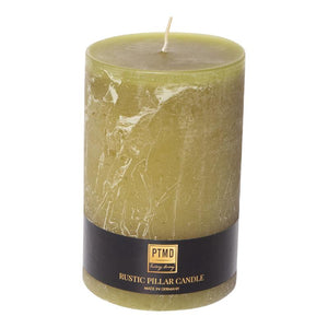 Kerze – Rustikale Struktur, Olivgrüne Farbe, 150x100 | PTMD