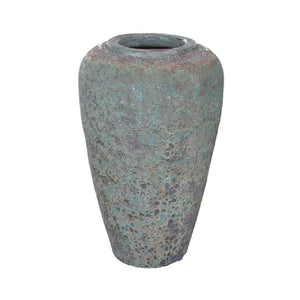 Pot – Ceramic Material, Round Shape, Green Surface – Jossilyn | PTMD