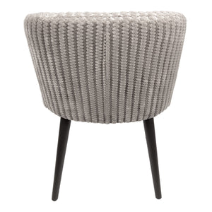 Esszimmerstuhl – Daisy Stoffbezug, Beige Oberfläche, Dunkelbraune Holzbeine – Fiori | PTMD
