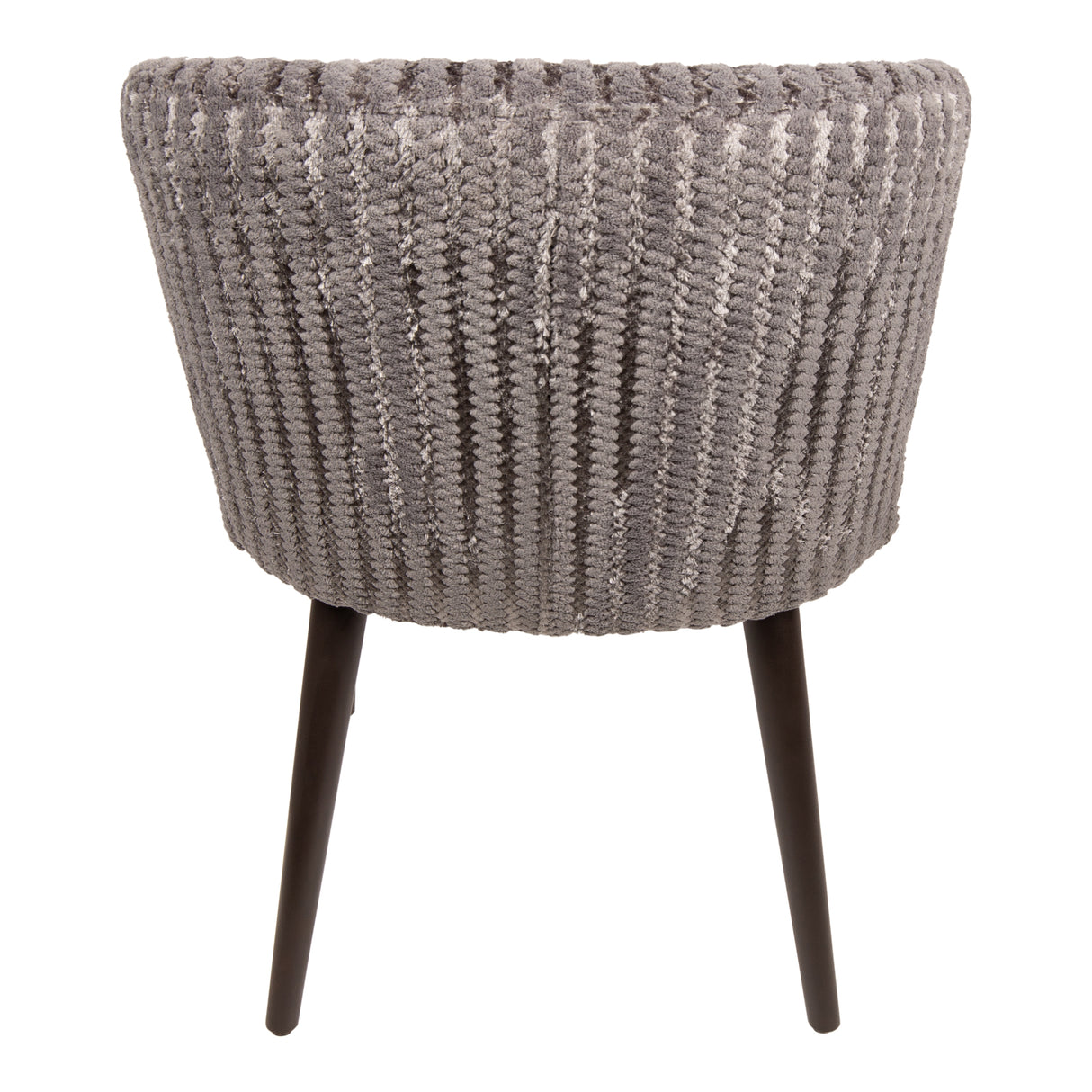 Dining Chair – Daisy Fabric Upholstery, Taupe Finish, Dark Brown Wooden Legs – Fiori | PTMD