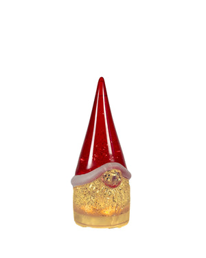 Tischleuchte – Rotes Acryl, Bewegter Glitzer, LED-Licht - Gnome | Sompex